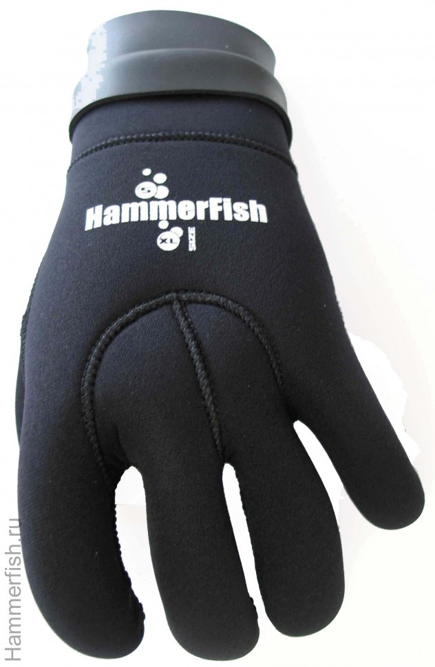 Перчатки 5 мм AQUASTRETCH сухие HAMMERFISH пятипалые